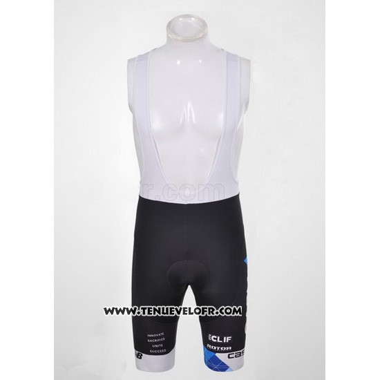 2011 Maillot Ciclismo Garmin Cervelo Bleu et Blanc Manches Courtes et Cuissard
